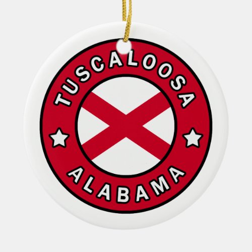 Tuscaloosa Alabama Ceramic Ornament