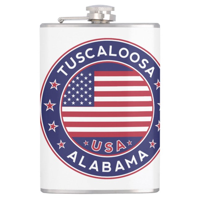 Tuscaloosa, Alabama Flask (Front)