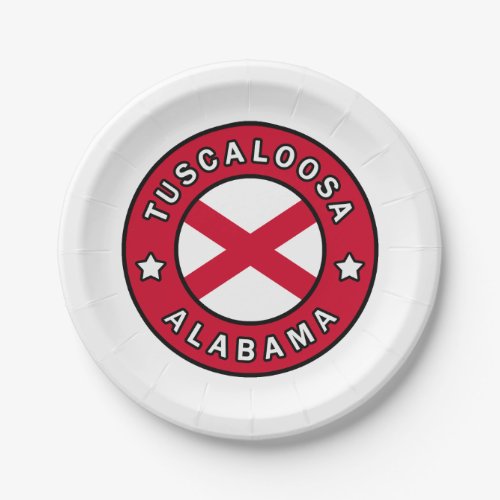 Tuscaloosa Alabama Paper Plates