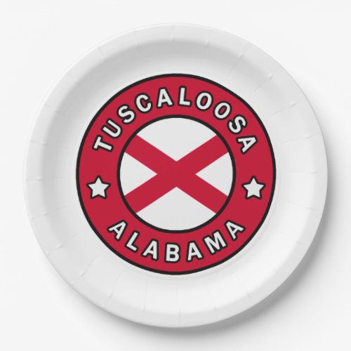 Tuscaloosa Alabama Paper Plates