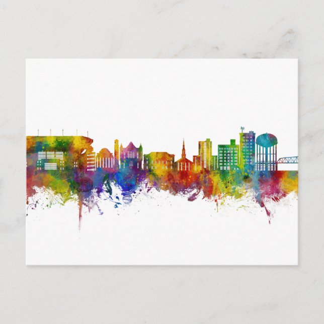 Tuscaloosa Alabama Skyline Postcard (Front)
