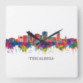 Alabama Nickname Word Art Large Clock