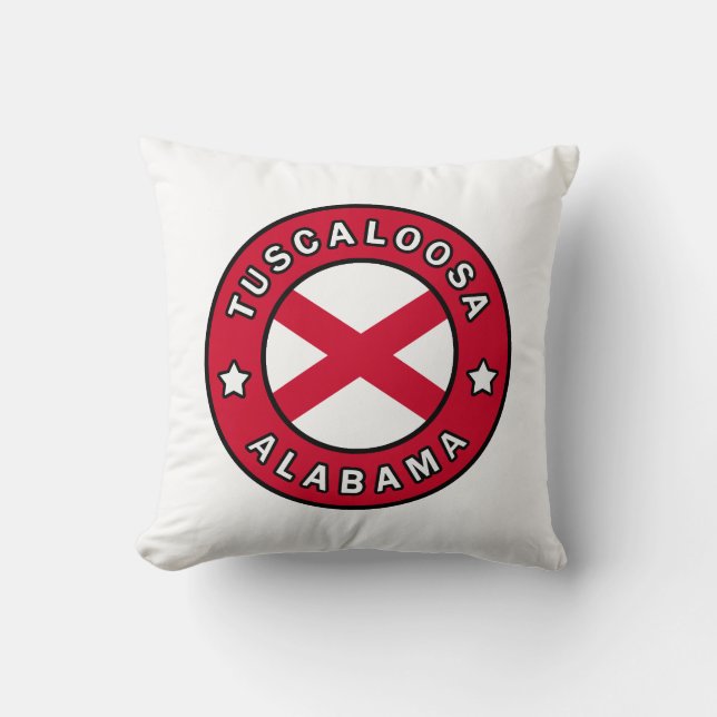 Tuscaloosa Alabama Throw Pillow (Front)