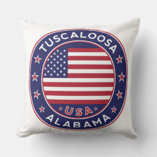 Tuscaloosa, Alabama Throw Pillow