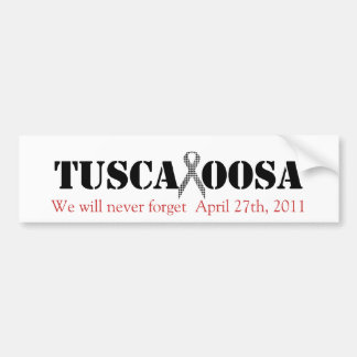 Tuscaloosa with Houndstooth Support Ribbon Bumper Sticker
