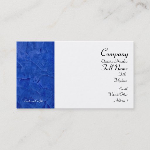 Customizable Tuscan Blue Business Cards