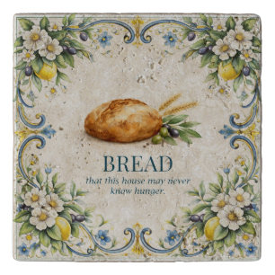 Tuscan Bread Kitchen Blessing Mediterranean Trivet
