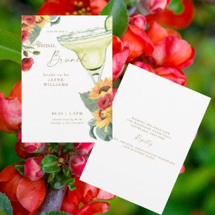 Tuscan Colorful Bridal Brunch Margarita Invitation