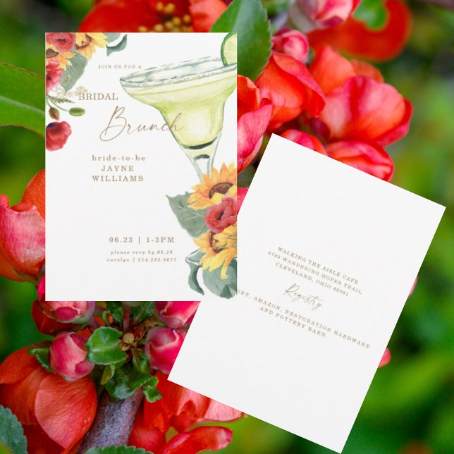 Tuscan Colorful Bridal Brunch Margarita Invitation (Creator Uploaded)