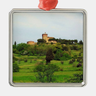 Tuscan Countryside Metal Ornament