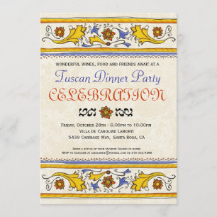 Tuscan Dinner Party Invitation