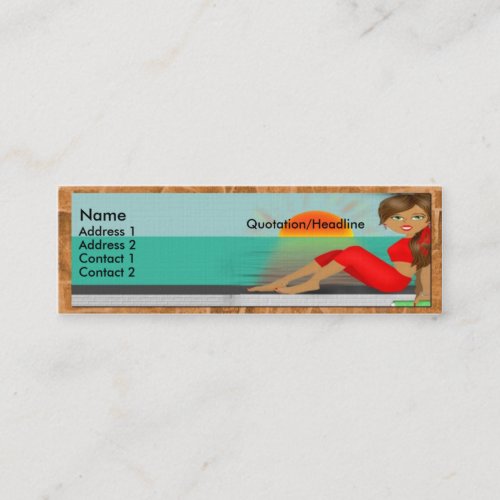 Tuscan Diva Profile Card.. Business Card Template