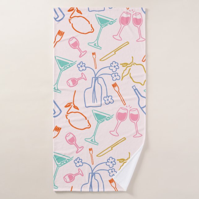 Tuscan Evening Bath Towel Set (Bath Towel)