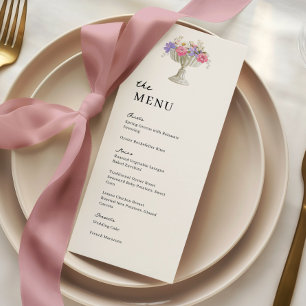 Tuscan Garden Urn Wedding Wedding Dinner Menu