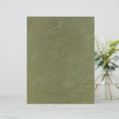 Tuscan Green Faux Finish Paper Sheet (Standing Front)