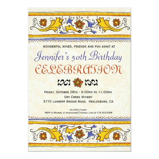 Tuscan Italian Party Invitation | Zazzle.com