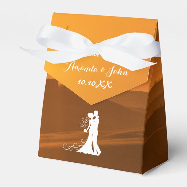 Tuscan Italy Wedding Favor Thank You Boxes (Front Side)