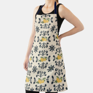 Tuscan Lemon Grove Italian Lemon Floral Apron