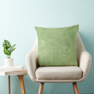 Tuscan Marmorino Green Throw Pillows