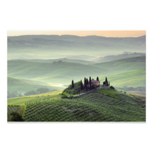 Tuscan morning photo print
