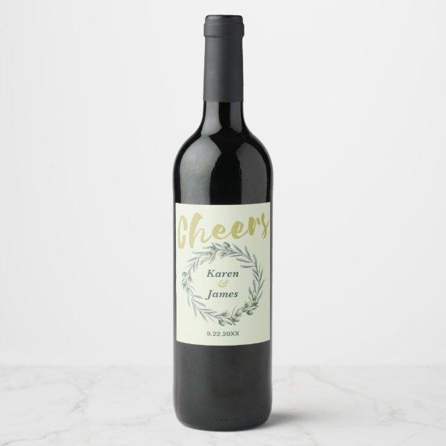 Tuscan Olive Garden Wine Label (Front)