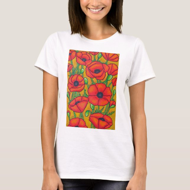 Tuscan Poppies Tank Top (Front)