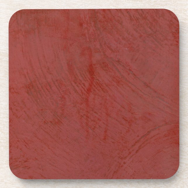 Tuscan Red Beverage Coaster (Front)