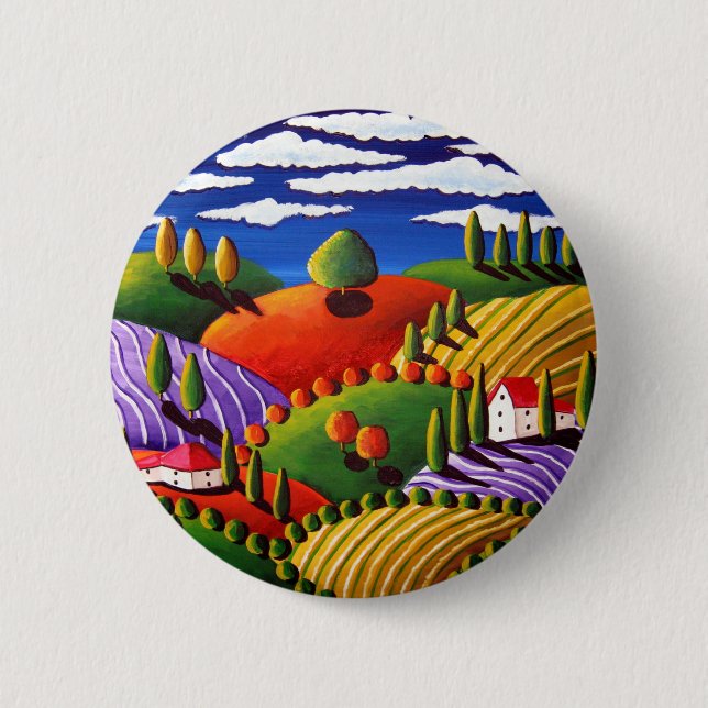 Tuscan Scene Button (Front)