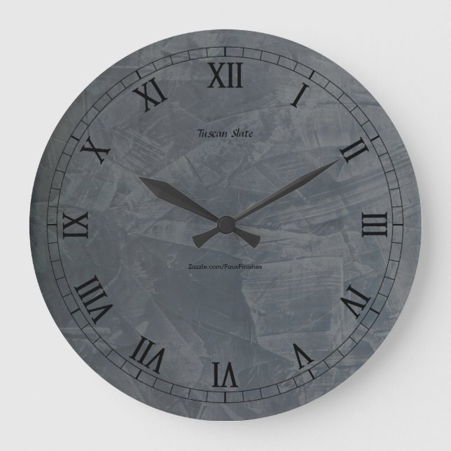Tuscan Slate #Pinterest Wall Clock (Front)