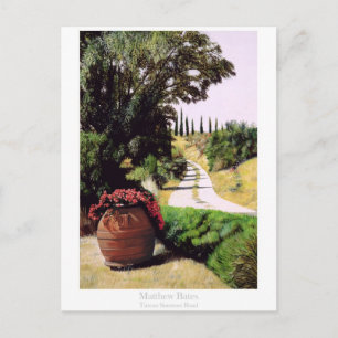 Tuscan Summer Road Postcard