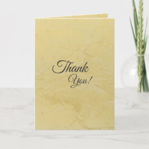 Tuscan Sun Venetian Plaster Thank You Card