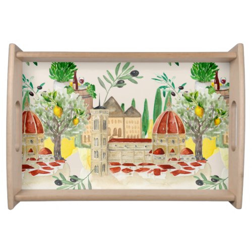 TuscanTuscanyItalyoliveslemons citrus  Serving Tray