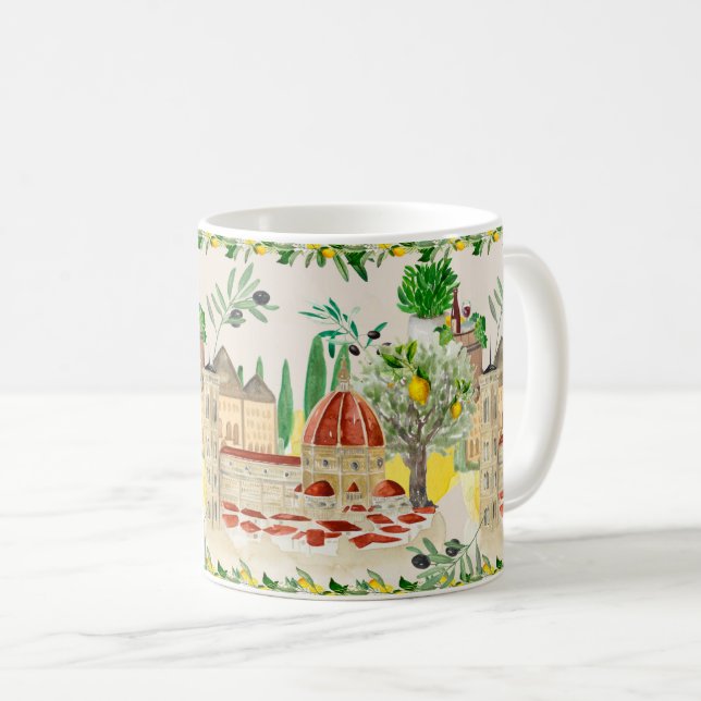 Tuscan,Tuscany,Italy,olives,lemons, Coffee Mug (Front Right)