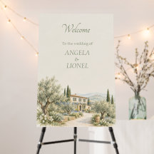 Tuscan Villa Olive Grove Welcome Wedding
