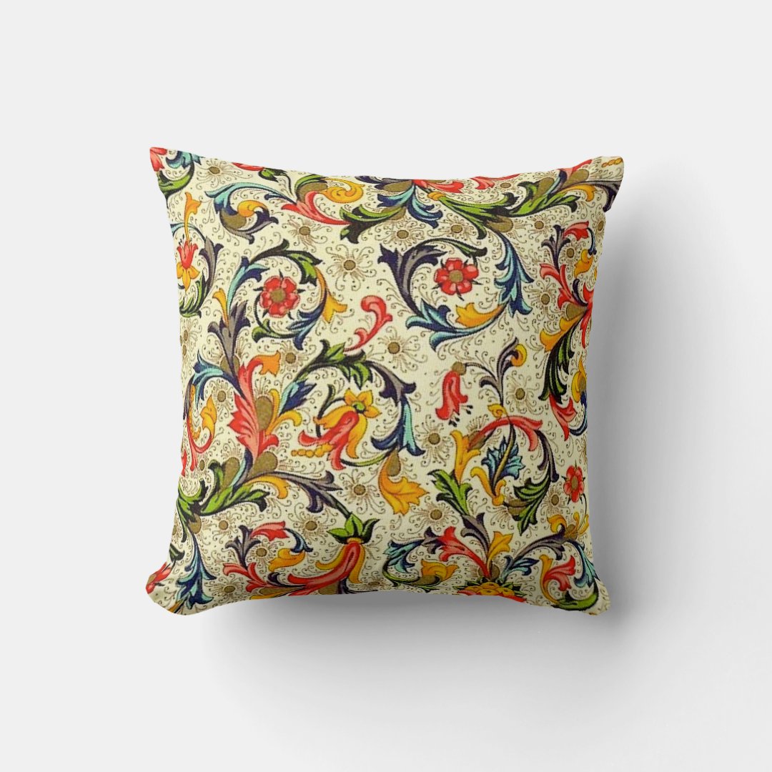 Tuscan Vines Throw Pillow | Zazzle