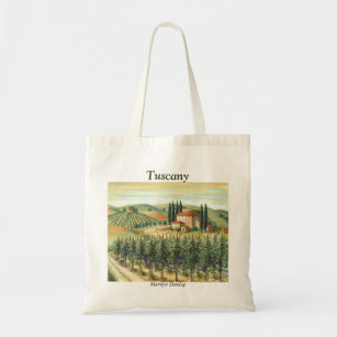 Tuscan Vineyard and Villa Tote Bag