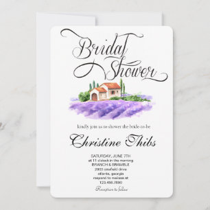 Tuscan Vineyard Bridal Shower Invitation