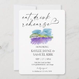 Tuscan Vineyard Rehearsal Dinner Invitation