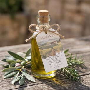 Tuscan Vineyard Wedding   Italian Countryside Gift Tags