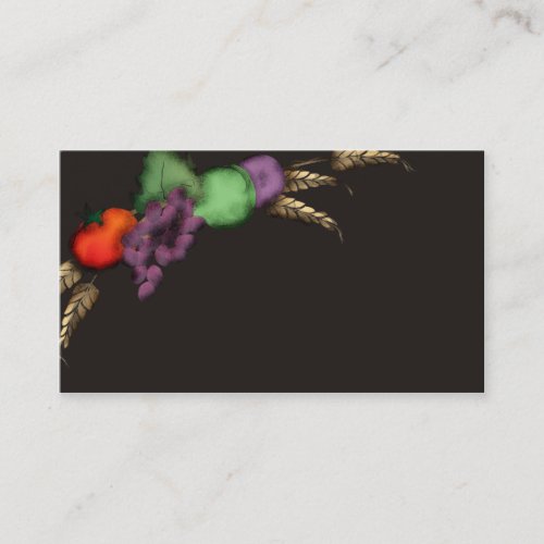 tuscan wheat fruit cooking business card B