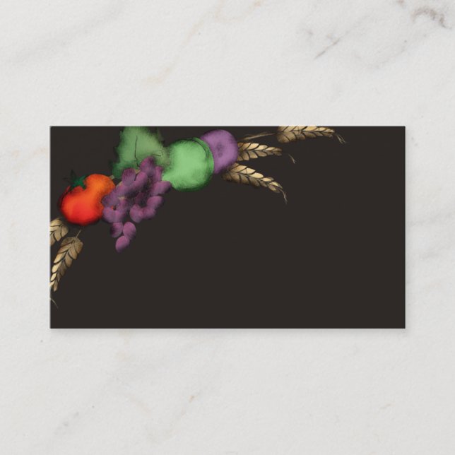 tuscan wheat fruit cooking business card B (Front)