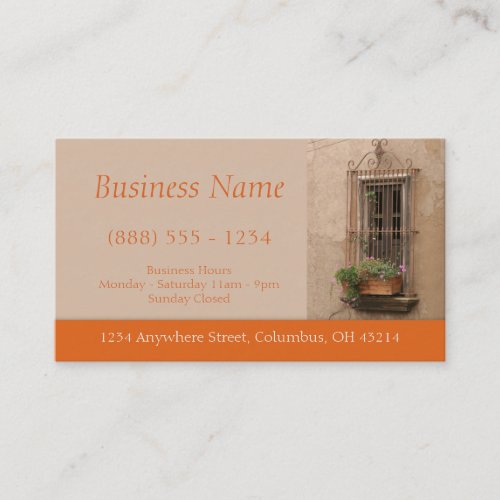 Tuscan Window Business Cards