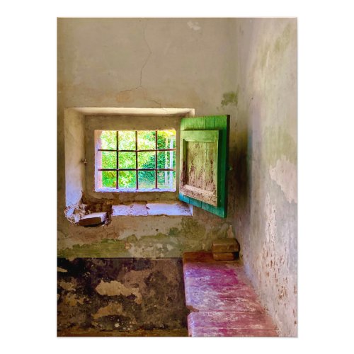 Tuscan Window to the Garden Photo Print