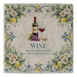 Tuscan Wine Kitchen Blessing Mediterranean Trivet