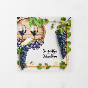 Tuscan Winery All-in-One Wedding Invitation Photo
