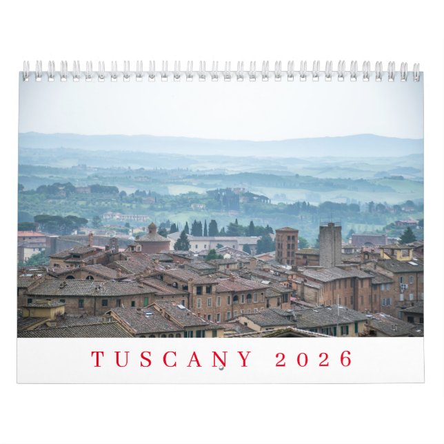 Tuscany 2026 calendar (Cover)