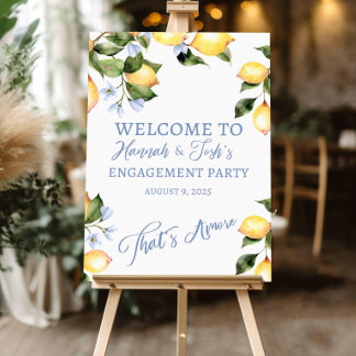 Tuscany Amalfi Coast Lemon That's Amore Engagement Foam Board