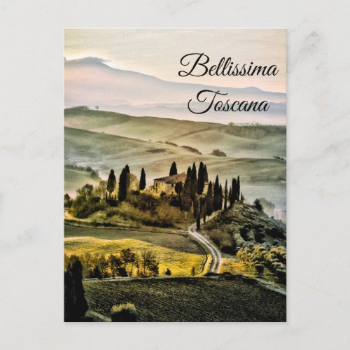  Tuscany  Bellissima Toscana Italian Language Postcard