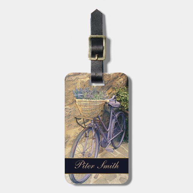 Tuscany Bicycle Luggage Tag (Front Vertical)