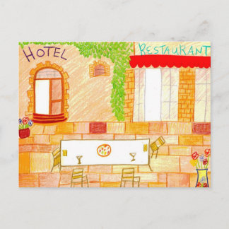 Tuscany Cafe Postcard